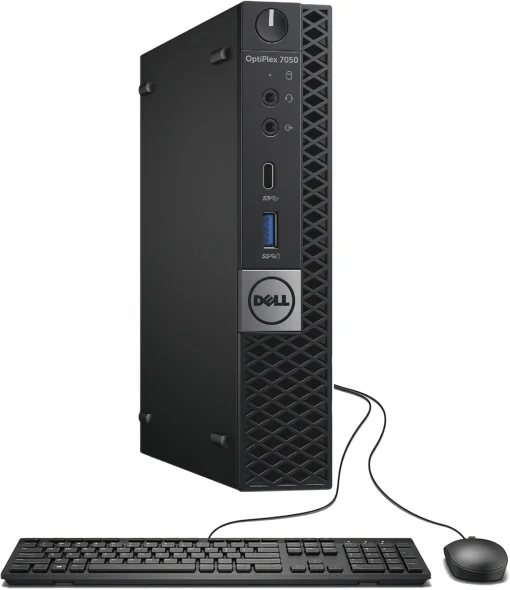 Cod. 217 CPU Dell OptiPlex 7050 Micro&nbsp;(Off Lease) / Intel&reg; Core&trade; i5-7500T, 2.7GHz / 8GB DDR4 / 250GB SSD / DP, HDMI / Windows 11 Pro / Incl. teclado y Mouse USB.