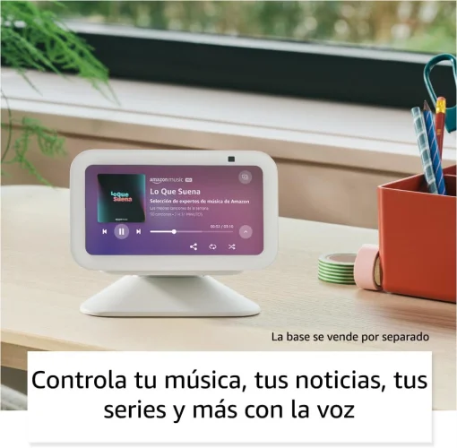 Cod. 162 Pantalla Smart Amazon Echo Show 5 (3ra. Gen.) con Alexa / 5,5" t&aacute;ctil&nbsp;960x480 / Parlante 1.7&rdquo; (graves m&aacute;s profundo y sonido claro) / C&aacute;mara 2MP / Wifi / Bluetooth / Color Blanco Glaciar