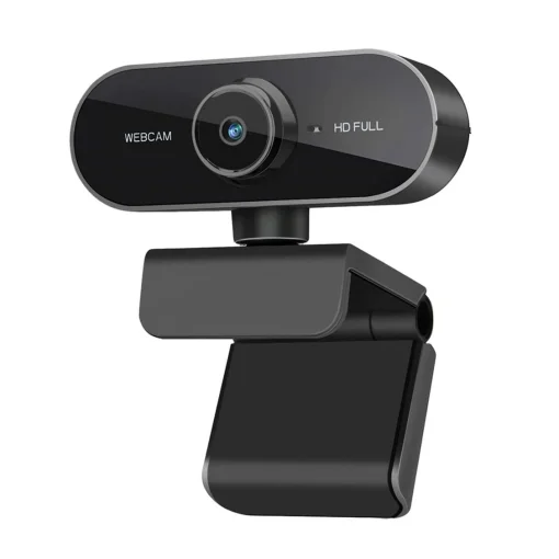 Cod. 053 WebCam PIN PC-12 / FullHD 1080p, 30fps / Micrófono Integrado / USB 2.0 / Clip universal