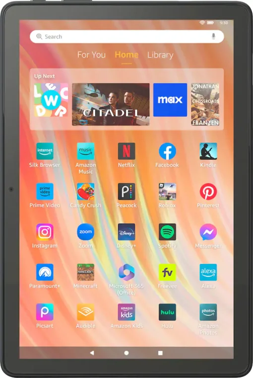 Cod. 141 Tablet Amazon fire HD 10 (13va. Gen.) / Octa-core / 10.1" Full HD 1080p / RAM 3GB, 32GB Alm. / Fire OS 8 / Cam frontal 2,0mp/posterior 5mp / Wifi/Bluetooth / black