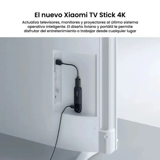 Cod. 1161 Xiaomi TV Stick 4K (2da Gen) / Google TV&trade; / Wi-Fi&nbsp;6, Bluetooth 5.2 / 2GB RAM, 8GB Alm. / Dolby Vision&reg; y HDR10+ / Dolby Atmos&reg; y DTS:X / Control remoto por voz 360&deg;