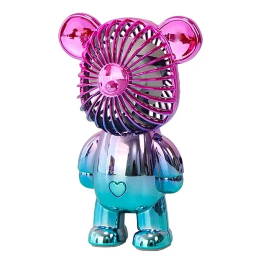 Cod. 1195 Mini Ventilador Recargable USB / Forma de Oso