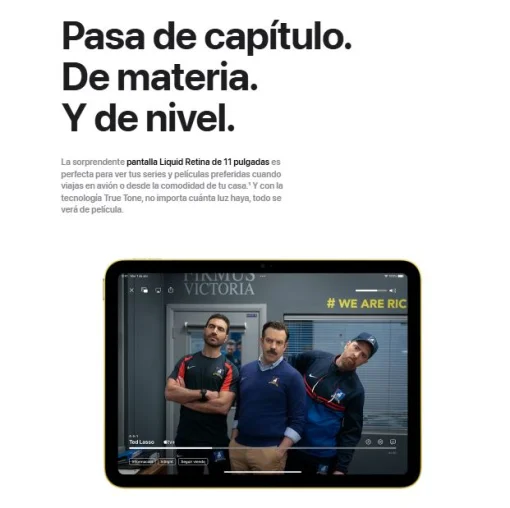 Cod. 133 Apple iPad 11"&nbsp;Liquid&nbsp;Retina (Chip A16) 128GB / iPadOS / Wi-Fi 6, BT 5.3 / C&aacute;m. post. 12MP, Selfie 12MP (Horiz.)&nbsp;/ Desbloqueo Touch ID / USB-C, 20W / MD3Y4LL/A - Silver