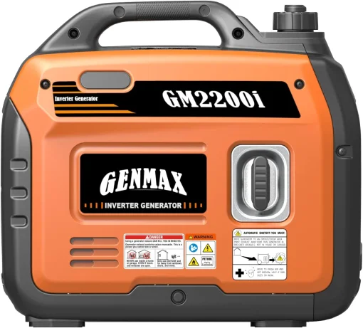 Cod. 190 Generador portatil GENMAX GM2200i ultra silencioso / 2200 W / a Gasolina / cumple con la EPA, Salida (AC 120V*2, USB-A*2) Modo Eco hasta 10,5 Hr.