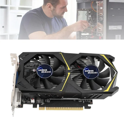 Cod. 204 Tarjeta de Video  GOLDEN AMOG GeForce GTX1050Ti / 4GB 128bit GDDR5 / HDMI/DVI-I/DisplayPort / PCI-E 3.0x16