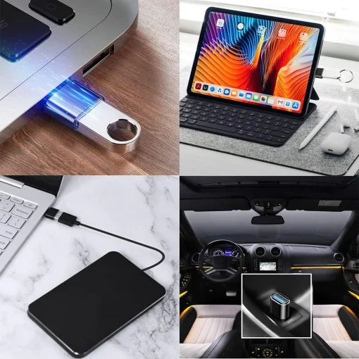 Cod. 1146 Adaptador OTG USB-A 3.0 (hembra) a USB-C (macho) / Transferencia de Datos, energia, audio