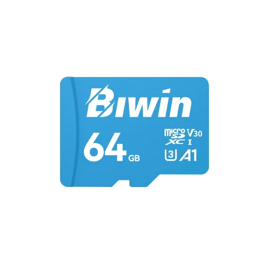 Cod. 317 Micro SD Biwin MS100 64GB&nbsp;/ Clase10, UHS-I, U3, V30, A1 / Up to 100MB/s / P/Drones, Videojuegos, C&aacute;maras Video grabaci&oacute;n 4K UHD