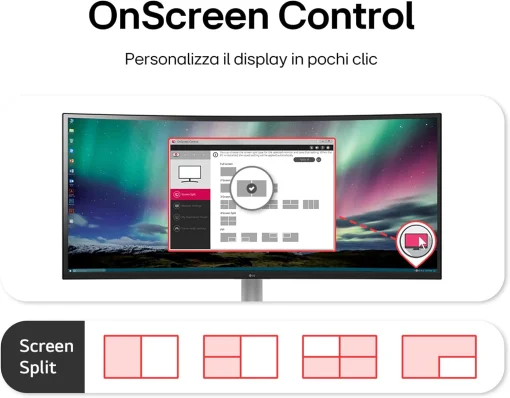 Cod. 124 Monitor Curvo LG 32MR50C-B 32" FHD 1080p 100Hz dise&ntilde;o sin bisel / curva 1500R / AMD FreeSync&trade; / OnScreen Control (LG Screen Manager) / 2*HDMI, D-Sub / Montaje en VESA
