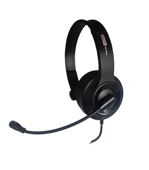Cod. L:118 Monoauricular Lenovo E06 / 2*jack 3.5mm / micrófono giratorio / control de volumen / P/Call Center, Videojuegos, Consolas, etc.