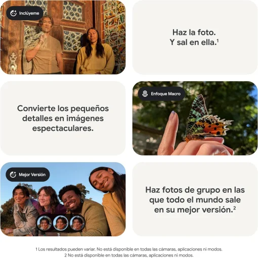 Cod. 294 Google Pixel 9a (GXQ96) With Gemini IA / 5G Sub-6 (Dual sim) / 128GB Alm. / 8GB Ram / 6.3" pOLED / Cam. IA Quad 48MP + Selfie 13MP / Potentes Funciones de Seguridad / IP68 / Bat. +30 H. / Obsidiana