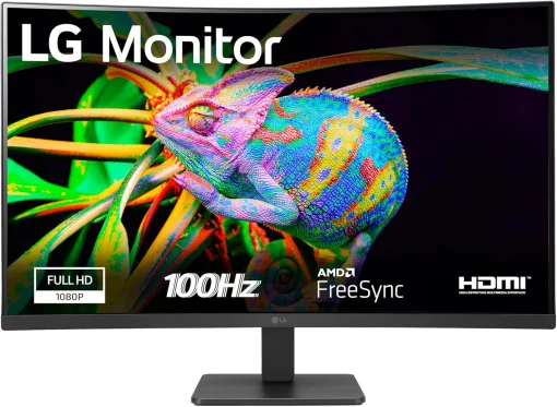 Cod. 124 Monitor Curvo LG 32MR50C-B 32" FHD 1080p 100Hz dise&ntilde;o sin bisel / curva 1500R / AMD FreeSync&trade; / OnScreen Control (LG Screen Manager) / 2*HDMI, D-Sub / Montaje en VESA