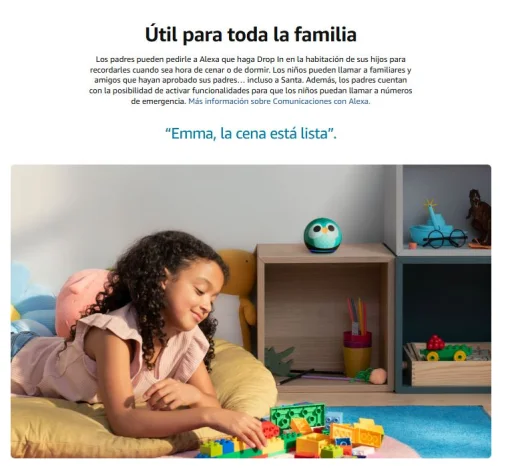 Cod. A:232 Parlante Smart Amazon&nbsp;Echo Dot (5ta Gen.) Kids / sonido vibrante 1.73&rdquo; / Audio-Libros, Juegos Educativos (1 a&ntilde;o Amazon Kids+) / Control parental - Drag&oacute;n