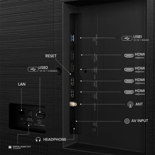 Cod. 127 Smart TV Hisense 98" 98Q6QG QLED 4K UHD / Google TV / FreeSync Premium / Dolby Vision / Dolby Audio / MEMC, AIPQ / Wi-FI 6, BT V5.3 / 4*HDMI 2.1, 2*USB / Control remoto por voz