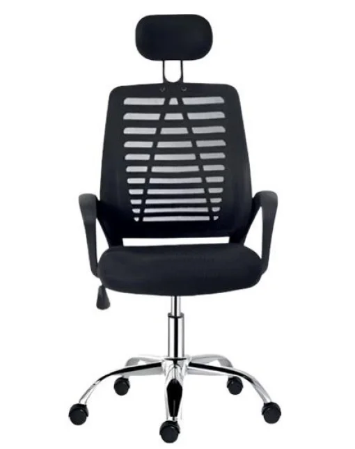 Cod. 1188 Silla de Oficina Ergon&oacute;mica / Apoya cabeza mesh / Espaldar de malla / Altura regulable / Rotaci&oacute;n 360&deg;