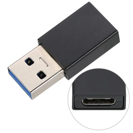 Cod. 1147  Adaptador OTG USB-C (hembra) a USB-A 3.0 (macho) / Transferencia de Datos, energ&iacute;a, audio