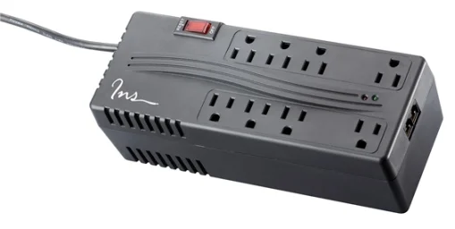 Cod.016 Protector de voltaje Ins AVR2000WT/ 8 Tomas/ 2 RJ11/ Power-