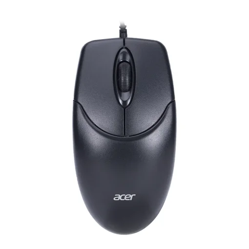 Cod. 293 Mouse ACER OMW316 Office / 3 botones / &Oacute;ptico 1200DPI / ergon&oacute;mico / Plug &amp; Play / Cable 1.5 m, USB / Negro
