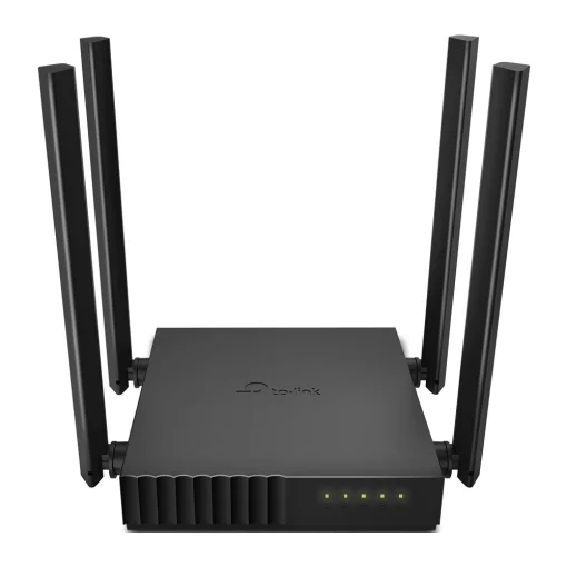 Cod.075 Router Wi-Fi de doble banda AC1200 TP-LINK Archer C50 / 5GHz: 867Mbps y 2.4GHz: 300Mbps / 4 puertos LAN/ 1 puerto WAN/ 4 antenas externas y Beamforming / Tecnolog&iacute;a MU-MIMO (SIRVE COMO ACCESS POINT Y EXTENSOR DE RANGO)