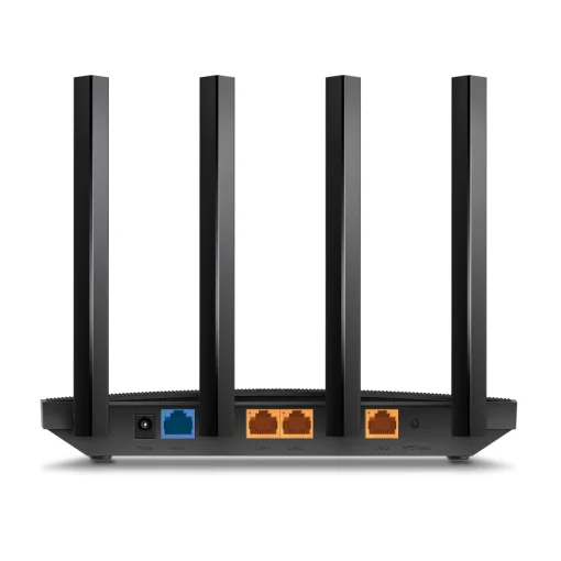 Cod. 140 Router TP-LINK Archer AX12 / Wi-Fi 6 Banda Dual AX1500 / 1201 Mbps (5 GHz) + 300 Mbps (2.4 GHz) / 3*P/LAN GIGABIT / 1*P/WAN GIGABIT / 4 Antenas y la tecnolog&iacute;a&nbsp;Beamforming / OFDMA y MU-MIMO