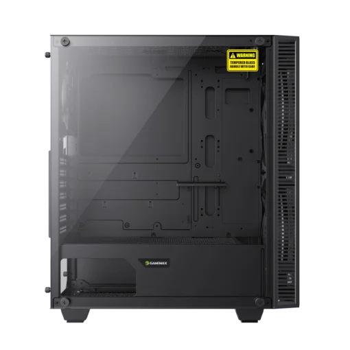 cod. 398 CASE GAMEMAX BLACK HOLE ATX / USB 1* 3.0 *1 2.0 / FAN ARGB (FRONT 2*20CM, POST. 1*12CM) / LAT Y FRONT VIDRIO TEMP. + CONTROLADOR AURA Sync.