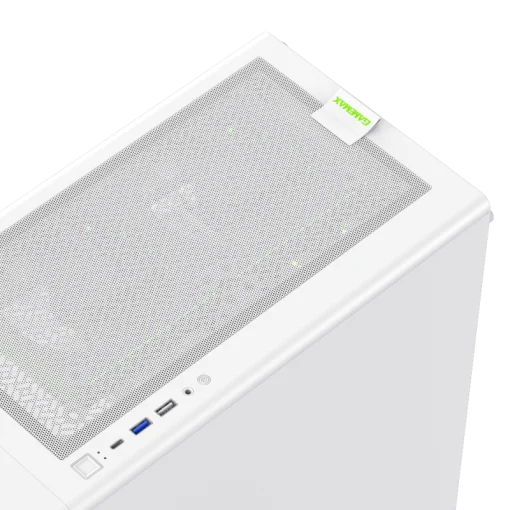 COD. 403 CASE GAMEMAX AERIS 330 MW WH M-ATX TYPE-C/3.0/2.0 FAN ARGB (FRONT. 3*12CM, POST. 1*12CM)/ CONTROLADORA FAN RGB / LAT. VIDRIO TEMP. Y FRONTAL MALLA GARANTIA 12 MESES