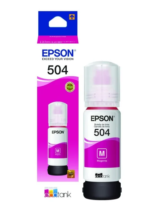 Cod.059 Tinta Epson 504 Magenta/ Impresoras Tinta Continua L4150/ L4160/L6161/L6171/L6191