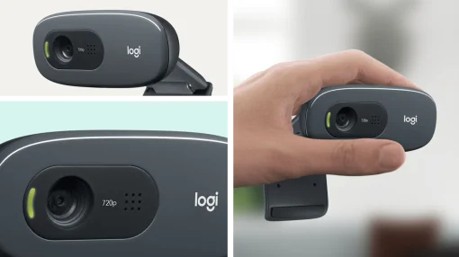 Cod. 050 Cámara web LOGITECH C270 HD 720p / micrófono Incorporado / video llamada y grabación / Clip universal / USB, Plug &amp; Play