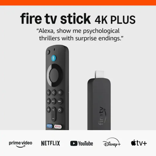 Cod. 1126 Fire TV Stick 4K PLUS (modelo m&aacute;s reciente) con Alexa | (Control TV/barra de sonido) / Wi-Fi 6 | Contenido 4K Ultra HD HDR10+ | 8GB Alm. | Smart Home | Dolby Vision Atmos | b&uacute;squeda de Fire TV con inteligencia artificial