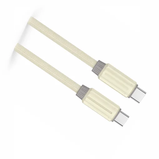 Cod. 267 Cable Pavareal Q16CTC USB-C a USB-C / Compatible iPhone16/15 y Android / Carga r&aacute;pida 100 W / 1 m / beige