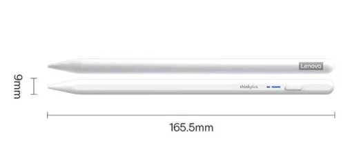 Cod. 1058 Lápiz Digital Universal LENOVO thinkplus BP16 / Recargable USB-C / P/Android, iOS, móvil, Windows, Tablet / magnético / blanco