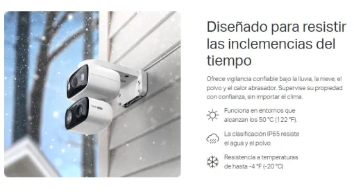 Cod. AT:379 C&aacute;mara Smart exterior/interior TP-Link Tapo C246D Dual 2K 360&deg; / Lente gran angular 125&deg; &amp; Teleobjetivo 6mm / Vista Nocturna Intelig. / Detecci&oacute;n AI (pers. masc. veh.) / Seg. autom&aacute;t. sincronizado / 8 puntos patrulla / Audio bidireccional / So
