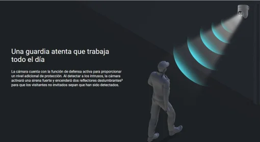 Cod. 742 Cámara Smart p/exterior 360° Wi-Fi EZVIZ H8c Pro 2K / Visión nocturna a color e IR (hasta 30mt.) / Detección Personas (tecnología IA) / Seguimiento Smart / Defensa activa / Audio bidireccional / Diseño resistente a la intemperie / Soporta microSD