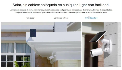 Cod. 358 Kit C&aacute;mara Smart TP-Link Tapo C410 2K &amp; panel solar / Visi&oacute;n Nocturna a Color / detector smart Persona / Zonas personalizables / Audio bidireccional / Soporta microSD(512GB) / Bat. integrada (180d&iacute;as) / Compatible: Google Home y Alexa / IP65