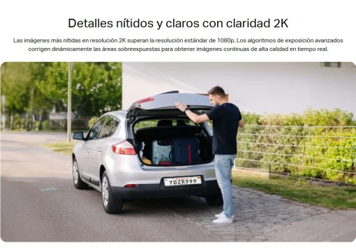 Cod. 358 Kit C&aacute;mara Smart TP-Link Tapo C410 2K &amp; panel solar / Visi&oacute;n Nocturna a Color / detector smart Persona / Zonas personalizables / Audio bidireccional / Soporta microSD(512GB) / Bat. integrada (180d&iacute;as) / Compatible: Google Home y Alexa / IP65