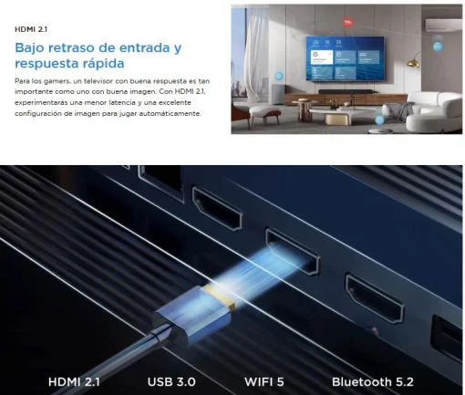 Cod. 117 Smart TV&nbsp;TCL 55" 4K 55P6K HDR 10+ MEMC / Google TV / AiPQ / Dynamic Color / Bisel Met&aacute;lico / Panel HVA / HDMI 2.1, USB 3.0 / WiFi 5 &amp; BT5.2 / Dolby audio 10W*2 / Google Cast / Control remoto por voz