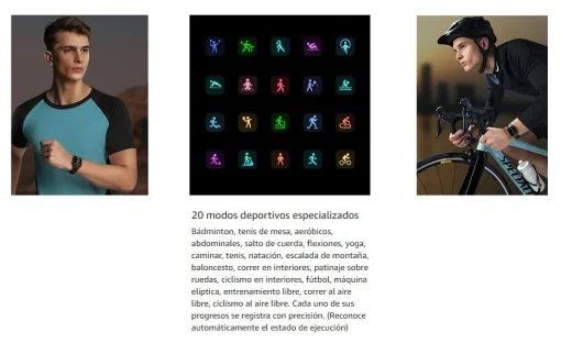 Cod. R:862 SmartWatch XIAOMI Mibro T1 / Pantalla&nbsp;AMOLED HD 1,6" / Realizar y Contestar llamadas / 20 modos deportivos / estilos personalizables/ Bater&iacute;a 350mAh (7 d&iacute;as) / Monitor de sue&ntilde;o y frecuencia card&iacute;aca, Fitness / BT 5.0 / 2ATM a prueba de agua