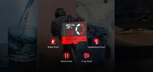 Cod. 245 Micro SD HIKSEMI Capture 4K clase 10 V30 64GB / Espacial P/Drones, Videojuegos, Cámaras Video grabación en 4K UHD / Lectura 180MB/s y escritura 150MB/s