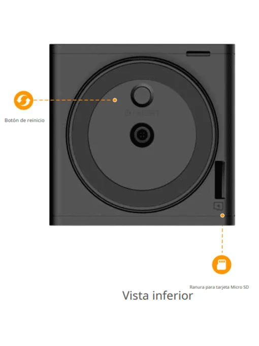 Cod. AI:359 Cámara Smart IMOU Rex VT 5MP 3K Ultra HD 360° / Pantalla P/Videollamadas, Información, notas de voz etc. / Rastreo &amp; detección Humanos/Mascotas / Tecnología IA IMOU SENSE® / Alarma de Sonidos Anormal / Sirena 96dB / Soporta microSD (hasta 256G