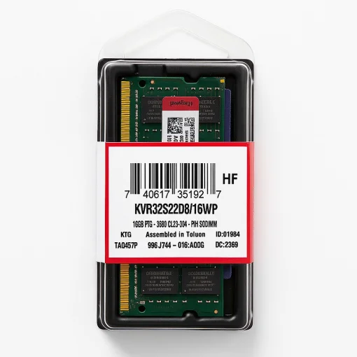 Cod. 293 Memoria RAM KINGSTON KVR32S22S8/8WP P/Laptop 8GB DDR4-3200MHz / CL22 260-Pin SODIMM