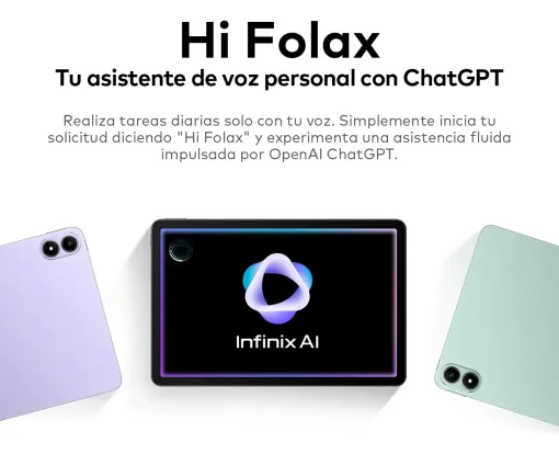 Cod. 153 Tablet Infinix XPAD 20 - 4G LTE / Helio G88 / 11" FHD+ (1200*1920) 90Hz / 8GB RAM, 256GB Alm. Exp. MicroSD (hasta 1TB) / Android 15 / Wi-Fi 5, BT 5.2 / Cam. post. 8MP, front. 5MP / Bat. 7000 mAh / Stellar Grey / Incluye: Case protector