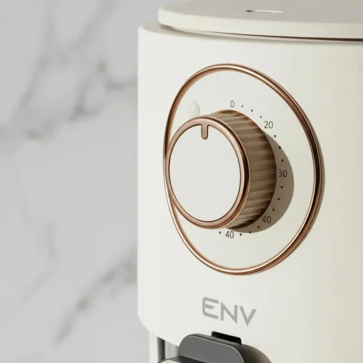 Cod. 1165 Freidora de aire ENV AF2202 / 4.5 Litros / Temp. hasta 200&deg;C / Control de Perilla / Cesta de fre&iacute;r de Vidrio Templado / 1200W / 110V