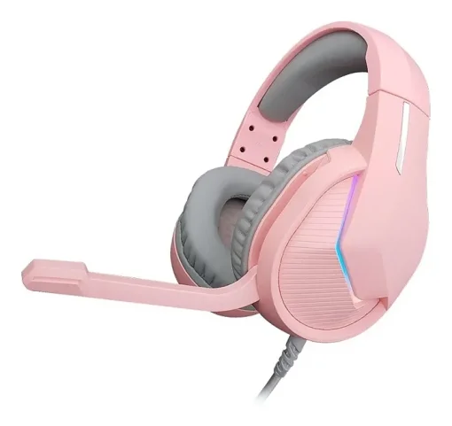 Cod. M:108 Headphone MARVO H8618 Tactic 40 Pink / Micr&oacute;fono omnidireccional / ilum. RGB est&aacute;tica&nbsp;/ control en cable (vol. y mic.) / Interfaz USB 2.0, Cable trenzado 2.0 m