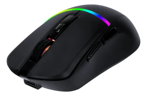 Cod. 299 Mouse Gaming ACER NITRO OMR246 / Tri-modo Wireless (2.4G &amp; BT 5.0) + cable / 7200 DPI / RGB din&aacute;mico / 6 botones / Dise&ntilde;o Ergon&oacute;mico /8 ultraligero (73g) / Bat. 500mAh