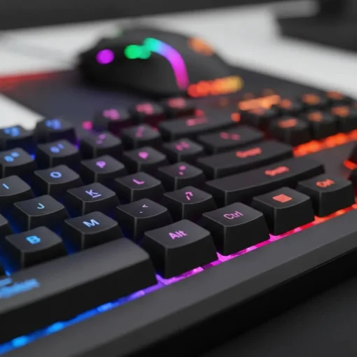 Cod. 179 Combo Gaming MARVO Loot 30 (CM310) 3 en 1 (Teclado Retroiluminado de 3 colores + Mouse 7 botones programables, RGB + Mouse pad antideslizante resistente) / USB /1.6mt. / Espa&ntilde;ol