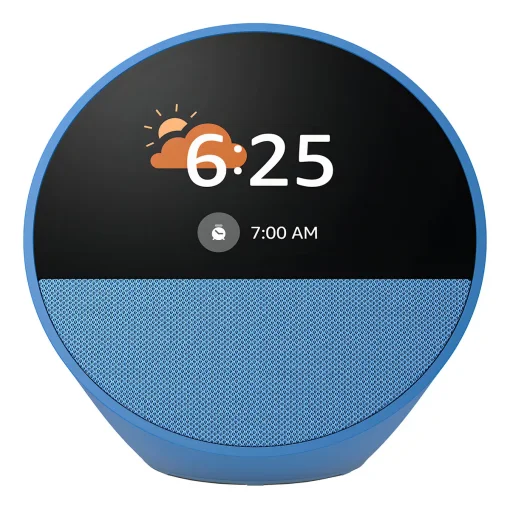 Cod. A:228 Amazon Echo Spot Despertador Smart con Alexa / pantalla t&aacute;ctil 2.83"&nbsp;con Reloj personalizable / Parlante 1.73&rdquo; (sonido vibrante) / Wifi / Bluetooth / Color Azul marino