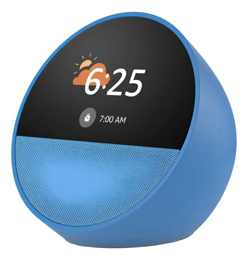 Cod. A:228 Amazon Echo Spot Despertador Smart con Alexa / pantalla t&aacute;ctil 2.83"&nbsp;con Reloj personalizable / Parlante 1.73&rdquo; (sonido vibrante) / Wifi / Bluetooth / Color Azul marino