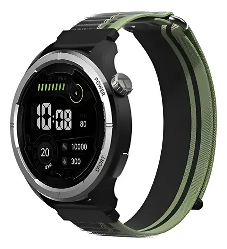 Cod. 1160 SmartWatch HAYLOU Solar Neo HF008 Black / LLamadas BT 5.3 / Pantalla HD 1.53" / +120 modos deportivos / Monitoreo de salud / IP68 / Bat. 300mAh (7-30 dias) / Incl.&nbsp;2 correas