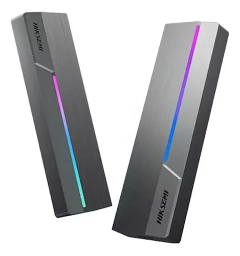 Cod. 036 Capsula HIKSEMI M.2 MDR1 P/SSD NVMe/SATA / 10Gbps / Compatible: Windows /MacOS/Linux /Android / USB 3.2 Tipo-C (Incl. cable USB-A)  / Iluminación RGB con ASUS Aura SYNC / Aluminio