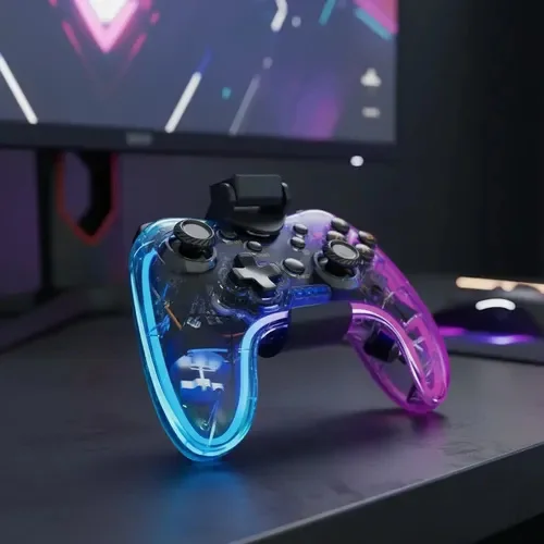 Cod. 079 Control&nbsp;de&nbsp;Juegos Inal&aacute;mbrico MARVO Ghost 40 (GT-88) Soporte P/Celular / Bluetooth&reg; / Iluminaci&oacute;n RGB / Vibraci&oacute;n dual / &nbsp;joystick 3D / Bater&iacute;a: 800mAh (8-12 H) / Compatible: Android,&nbsp;iOS,&nbsp;PC,&nbsp;PS3,&nbsp;PS4,&nbsp;Nintendo Switch