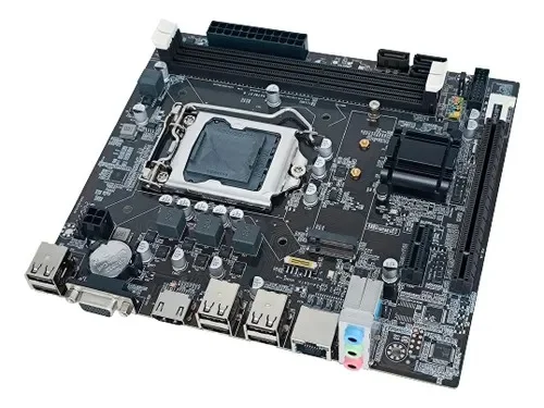 Cod. 124 Mainboard GOLDEN AMOG H81 / Intel 4ta. 5ta Gen / Micro-ATX / Socket 1150 / 2 DDR3 / 3*Sata, 1*M.2 / VGA/HDMI/USB 2.0/USB 3.0 / 1 x PCIe X16/ LAN
